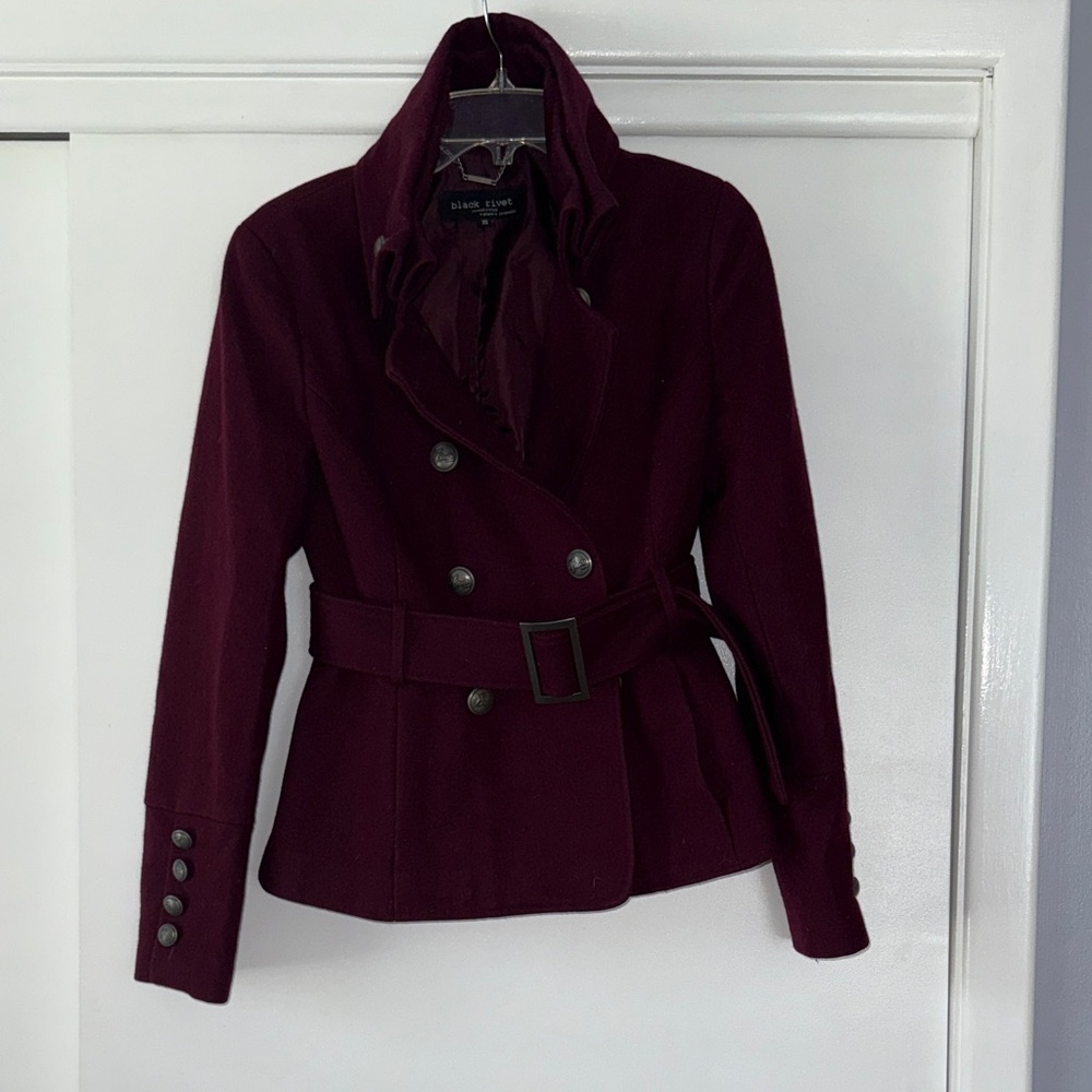 Burgundy Short Coat
